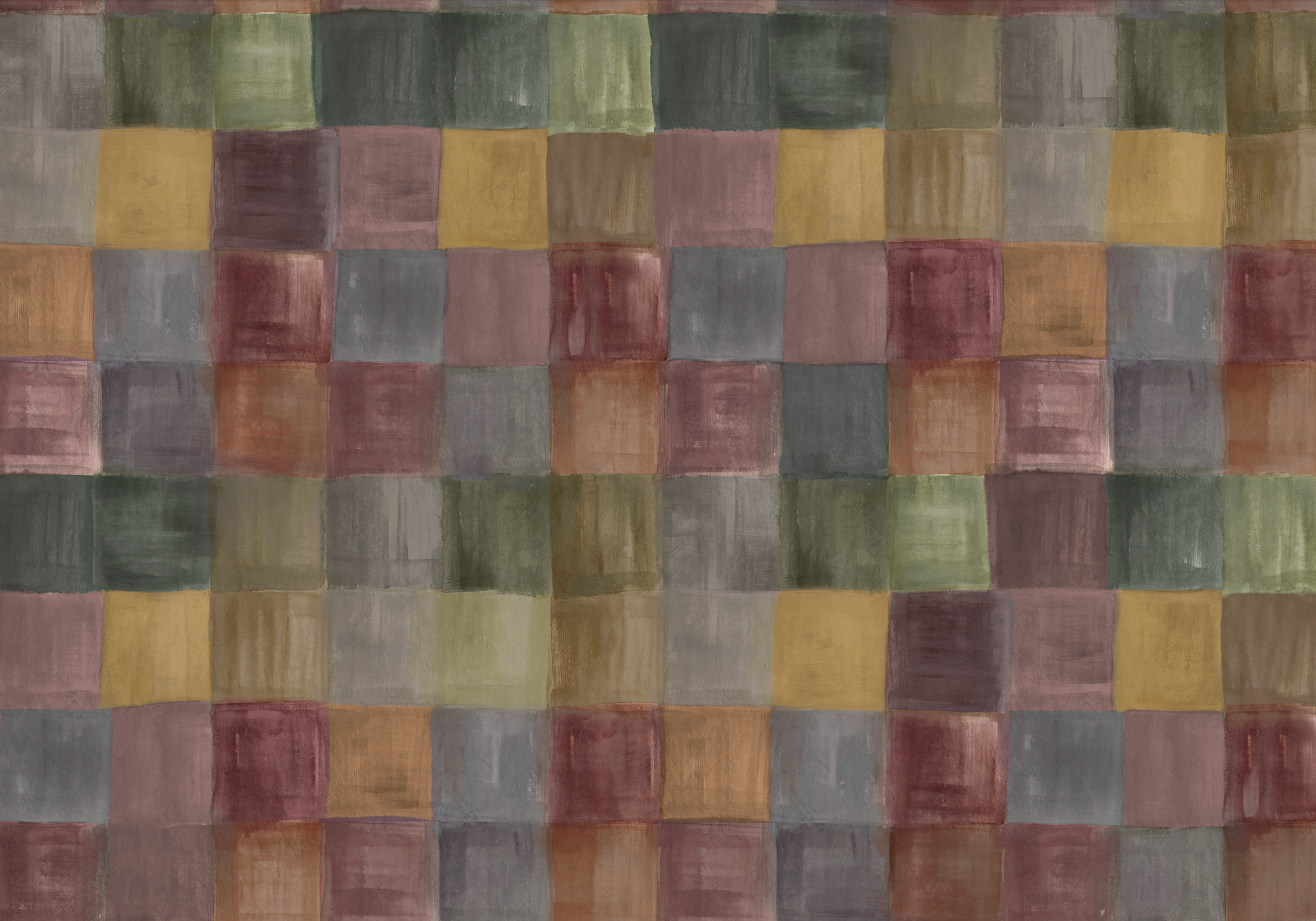 Subtle textured plaid wallpaper printed to order