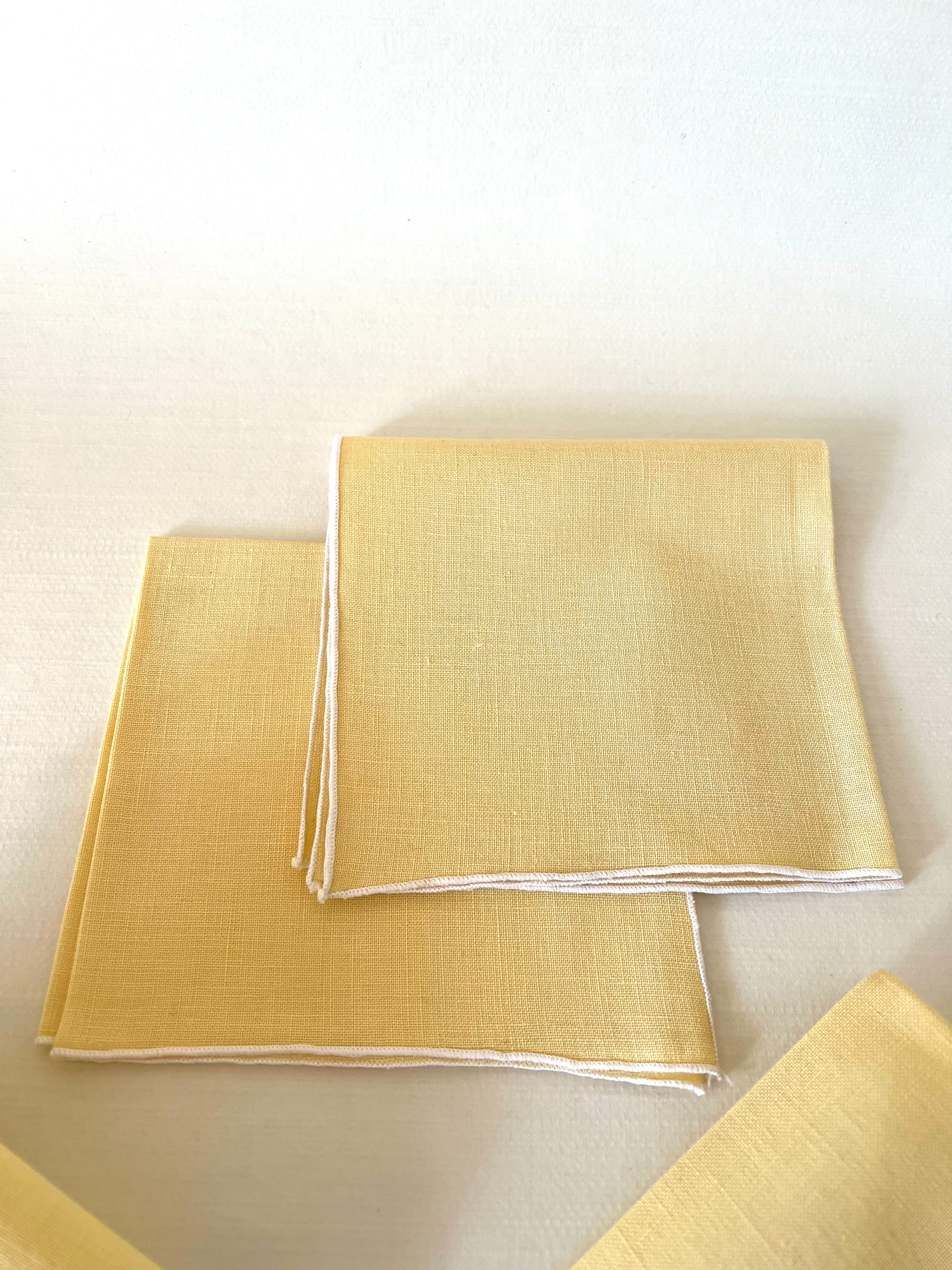 Buttery Linen Cocktail Napkins