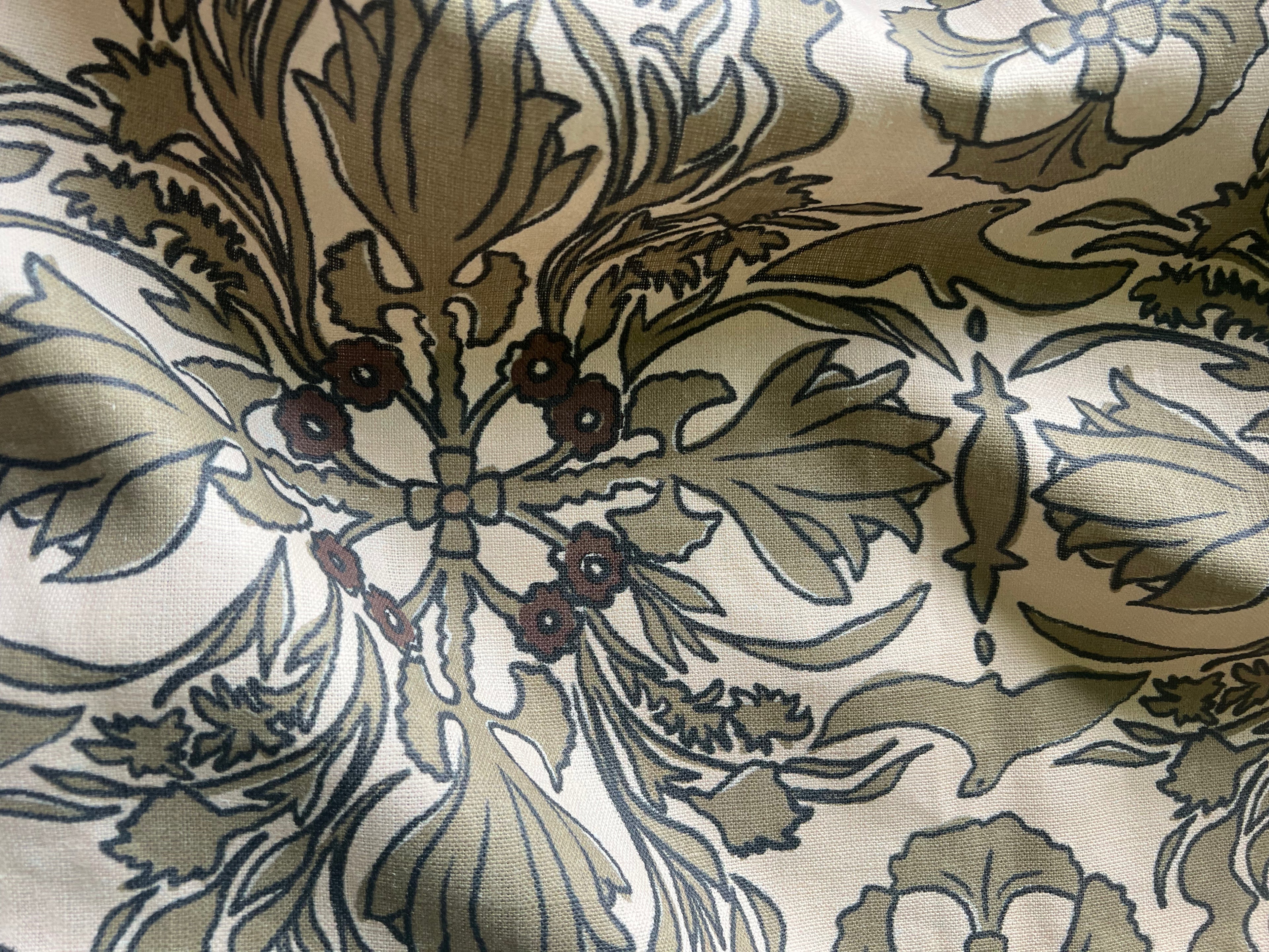 Vintage Scarf Fabric, Wings