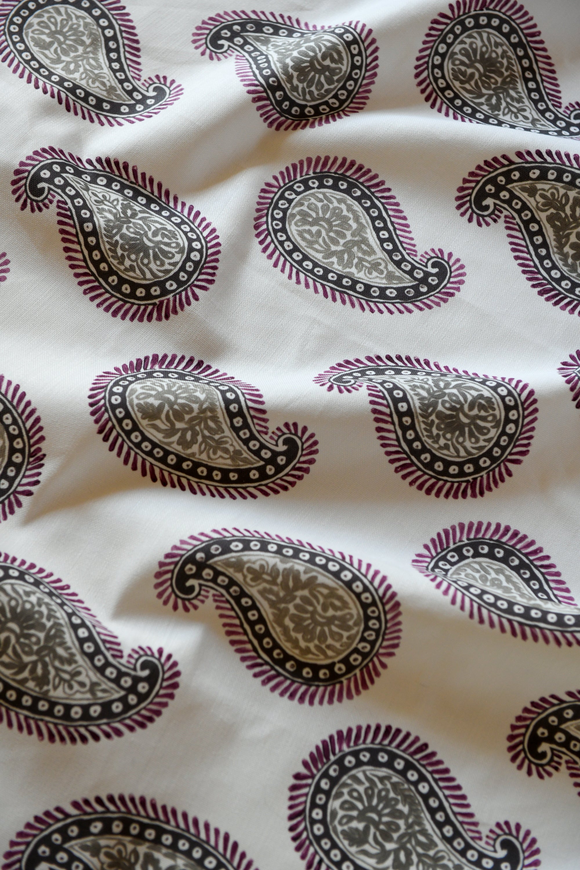 Paisley Fabric, Silk Swirl