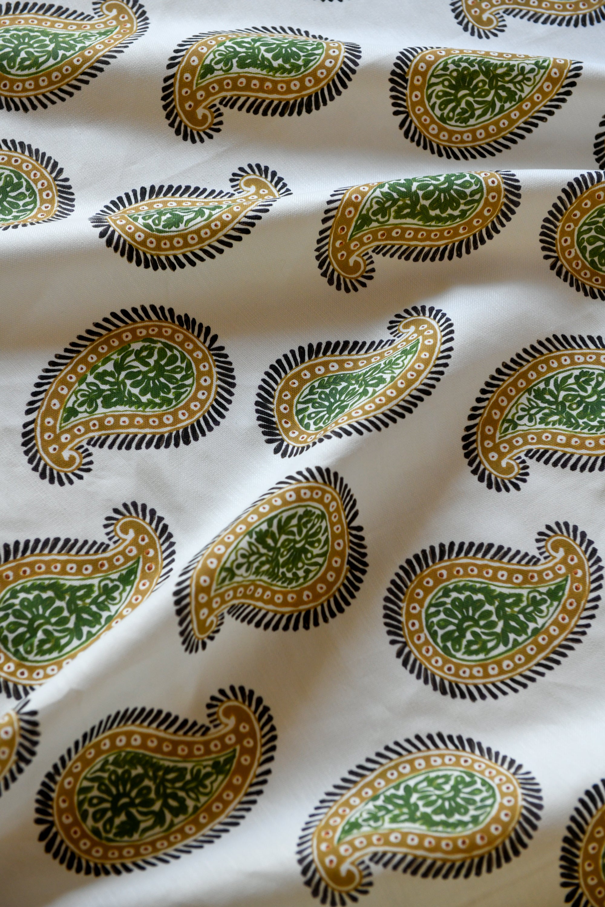 Paisley Fabric, Layered Leaves