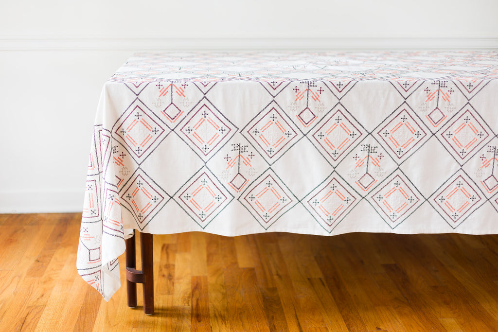 Leini Embroidered Tablecloth