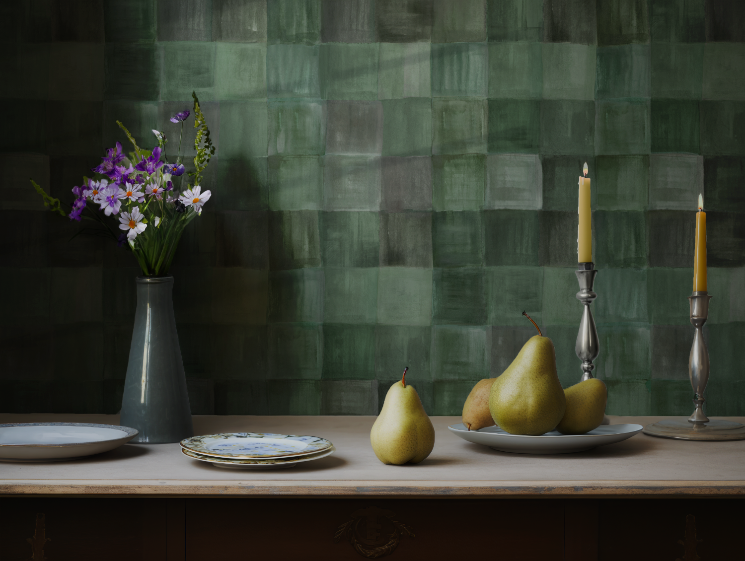 Plaid Wallpaper, Early Morning