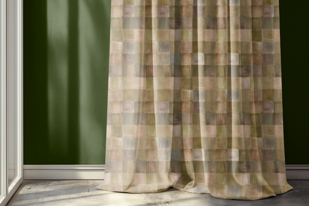 Plaid Fabric, Cobblestone