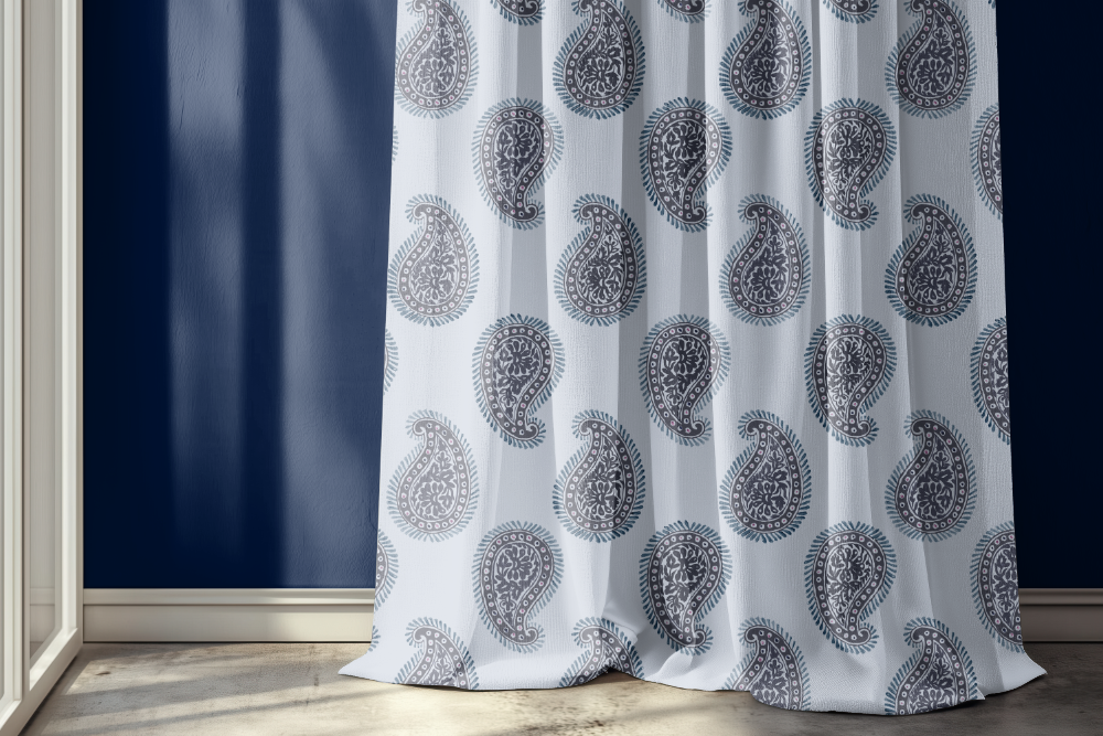 Paisley Fabric, Teardrops