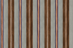 Marconi Stripe fabric in River Ave — hand-painted striped pattern inspired by a social gathering room on Belgian linen and cotton, OTEA Textiles