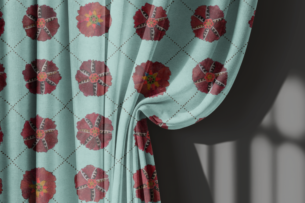 Suzani Fabric, Bedside