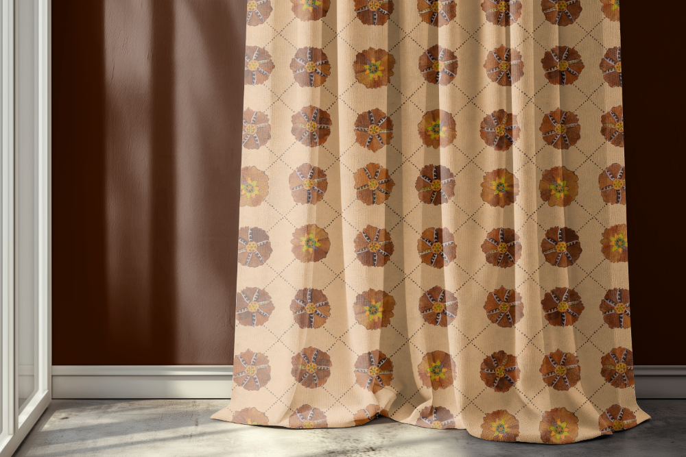 Suzani Fabric, Spicy Sand