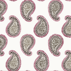 Artistic paisley wallcovering with organic texture and painterly detail