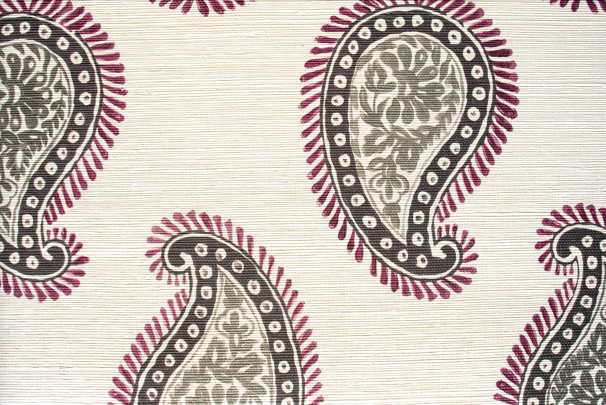 Paisley Wallpaper, Silk Swirl