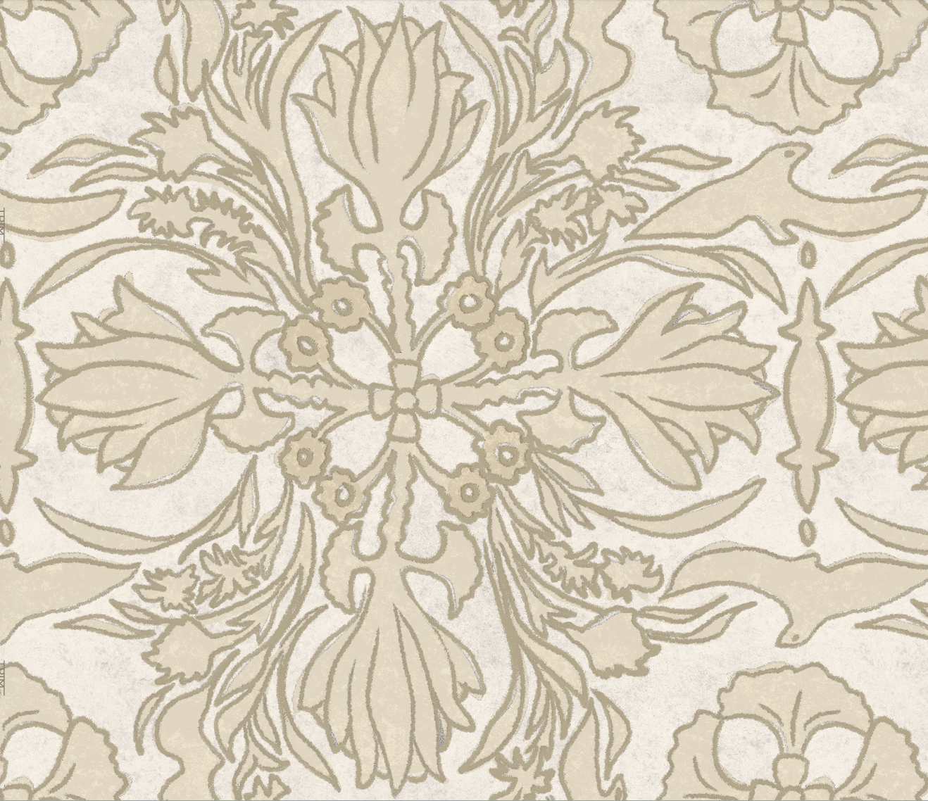 Vintage Scarf Wallpaper, Veil