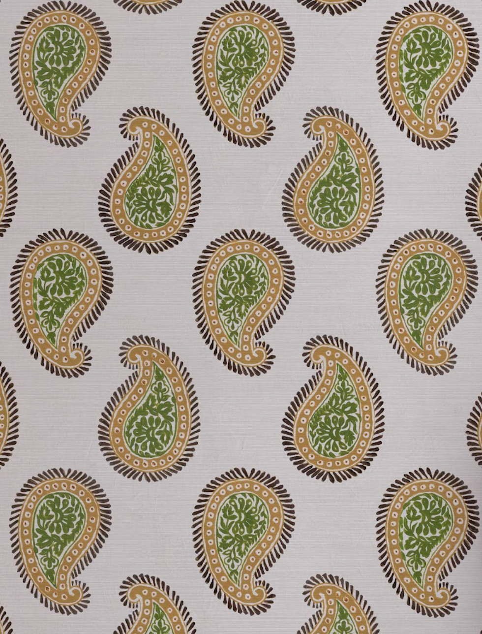 Paisley Fabric, Layered Leaves