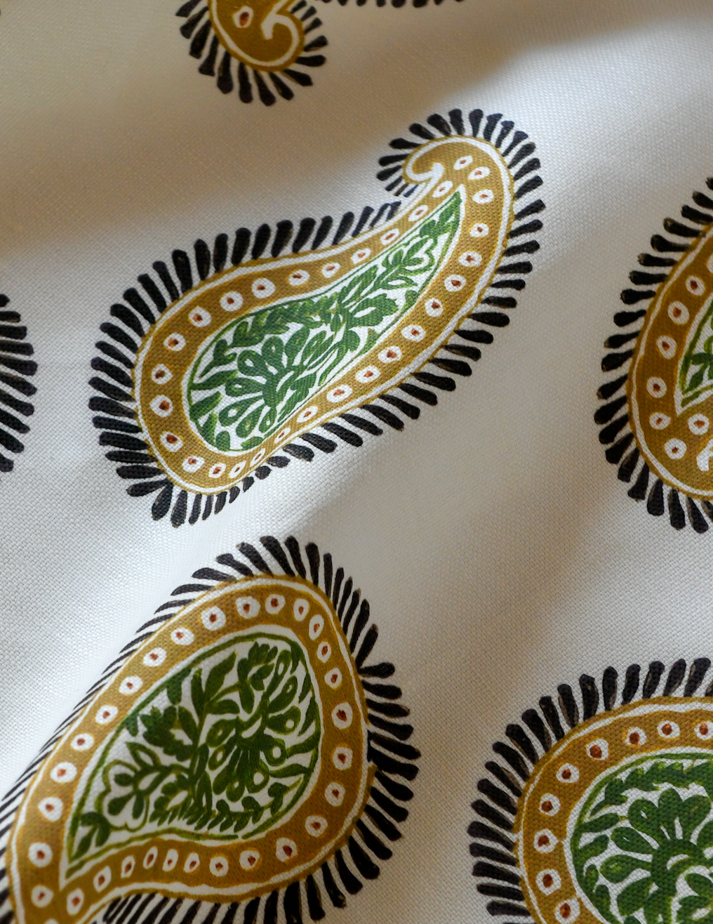 Paisley Fabric, Layered Leaves