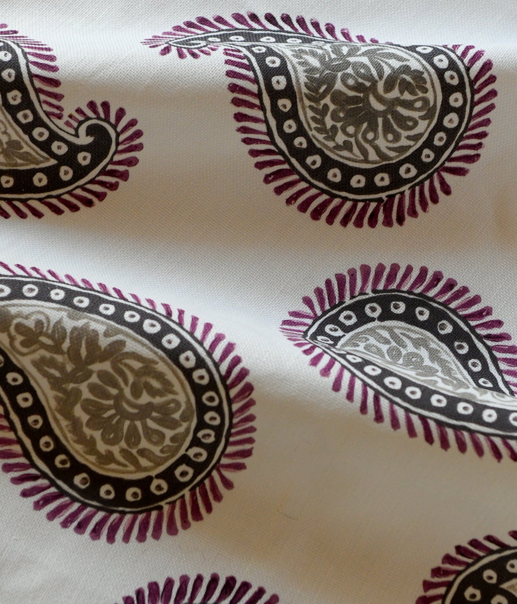 Paisley Fabric, Silk Swirl