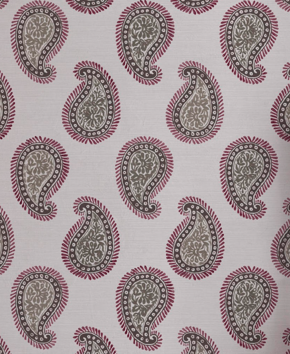 Paisley Fabric, Silk Swirl