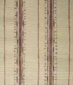 Sustainable grasscloth wallpaper featuring painterly stripes