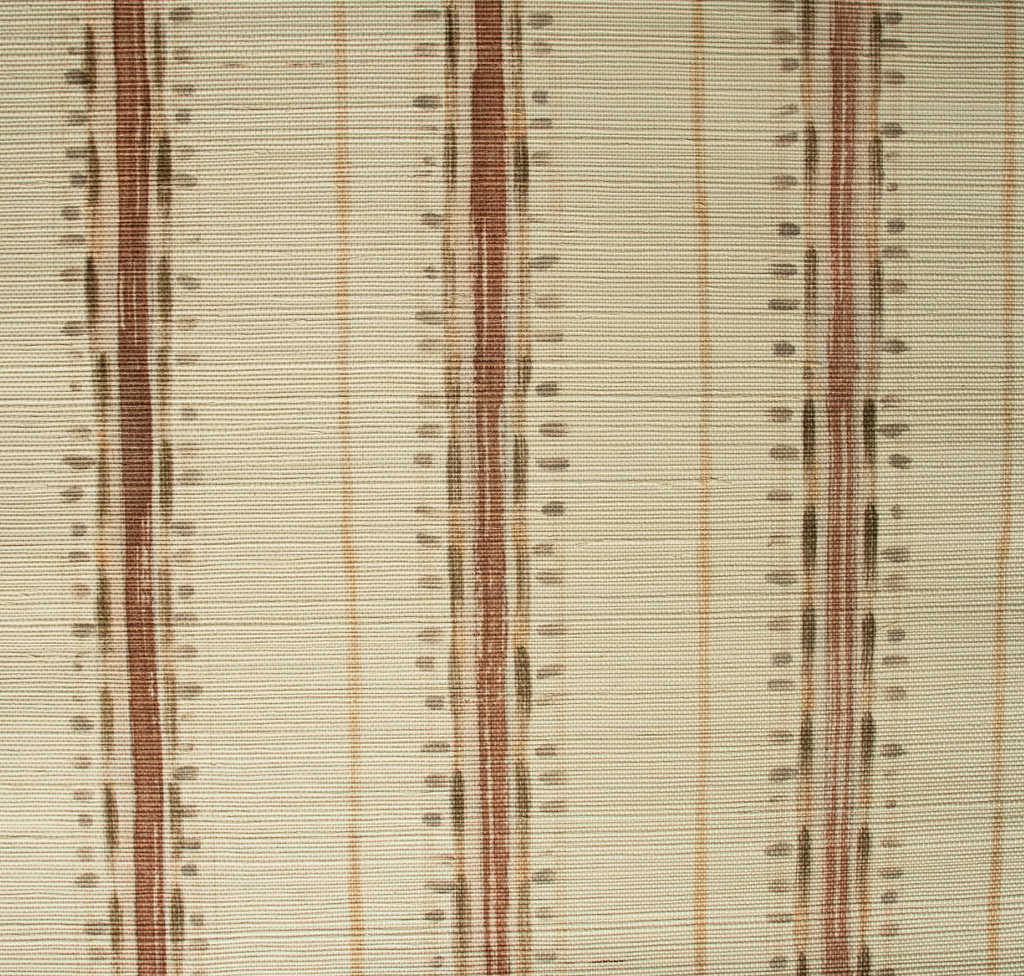 Hand-painted striped wallpaper with organic brushstroke lines