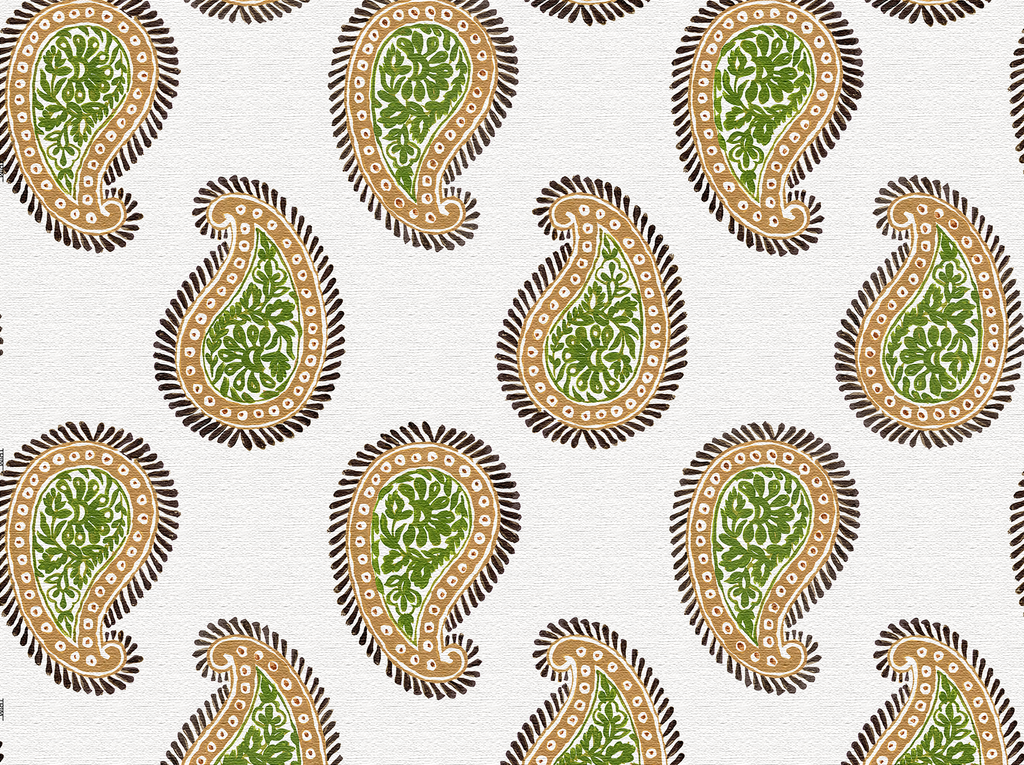 Paisley Fabric, Layered Leaves