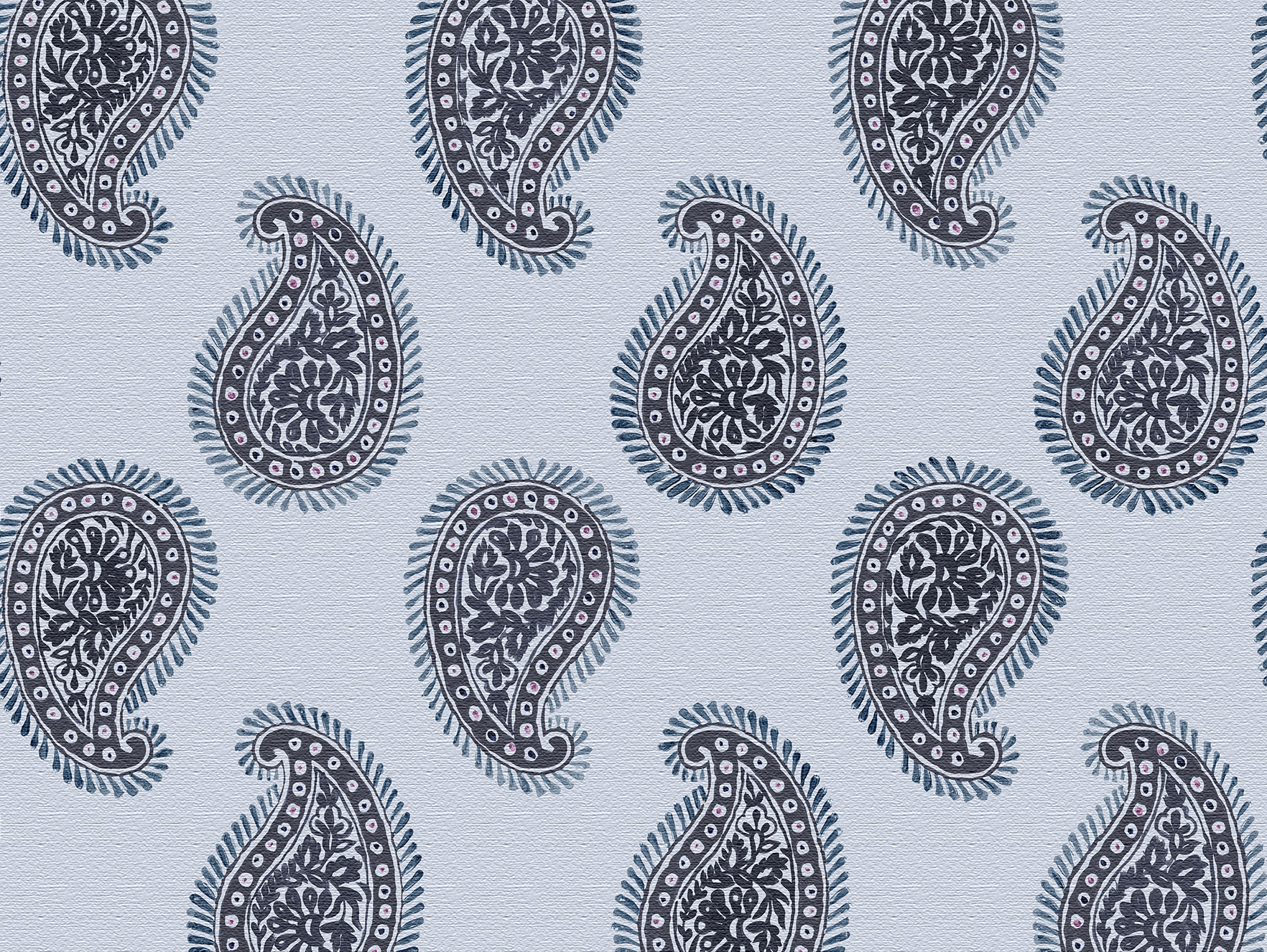 Paisley Fabric, Teardrops