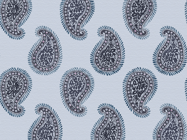 Paisley Fabric, Teardrops