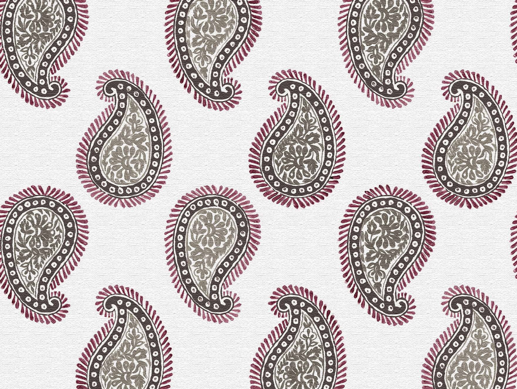 Paisley Fabric, Silk Swirl