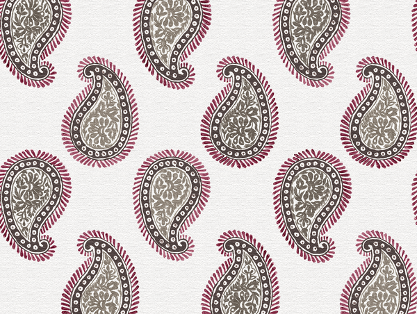 Paisley Fabric, Silk Swirl