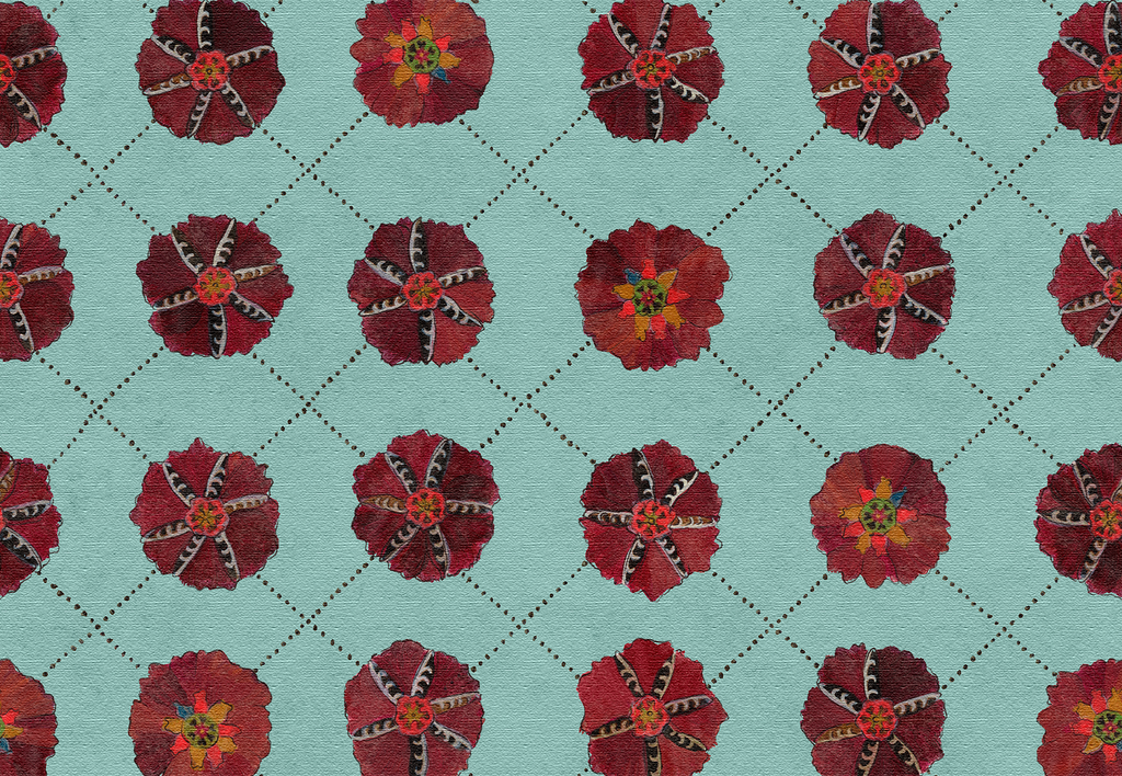 Suzani Fabric, Bedside