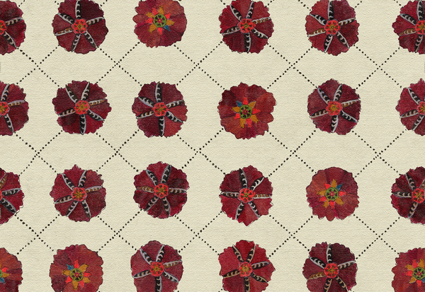 Suzani Fabric, Mantle