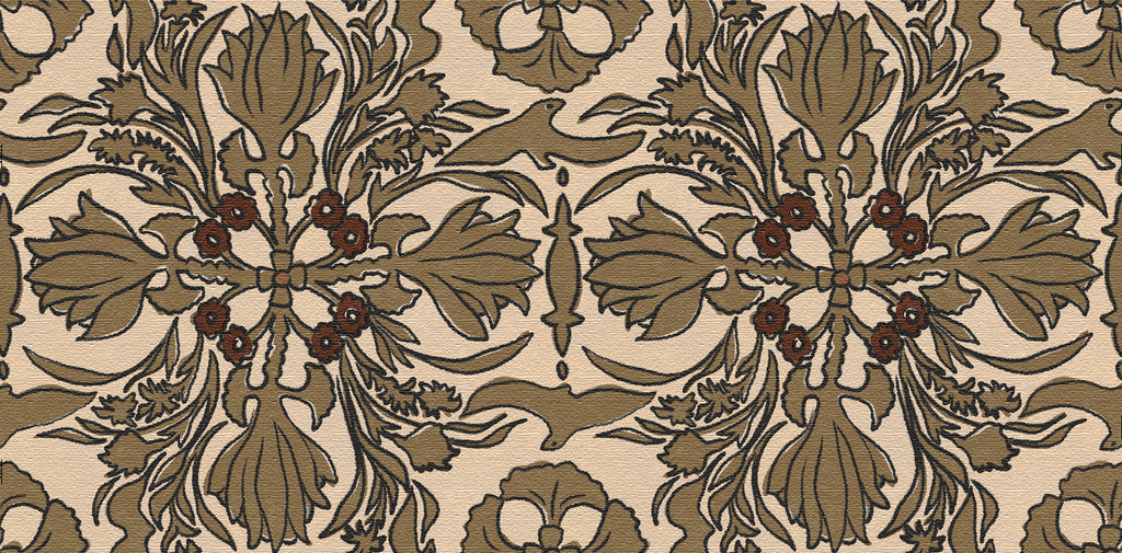 Vintage Scarf Fabric, Wings