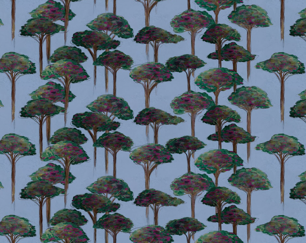 Umbrella Pine Wallpaper, Rumba