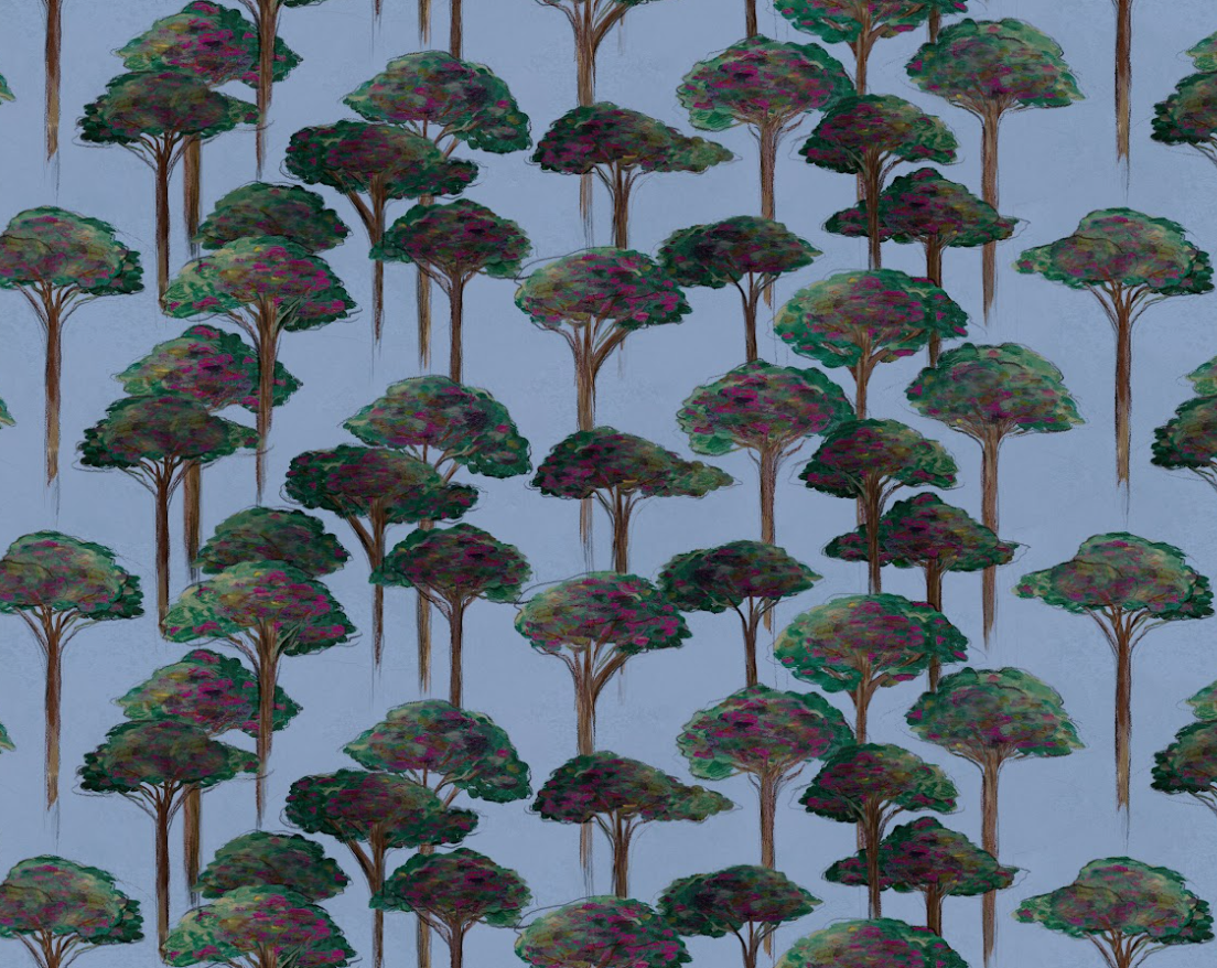Umbrella Pine Wallpaper, Rumba