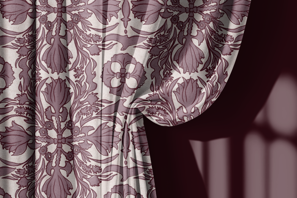 Vintage Scarf Fabric, Kaleidoscope