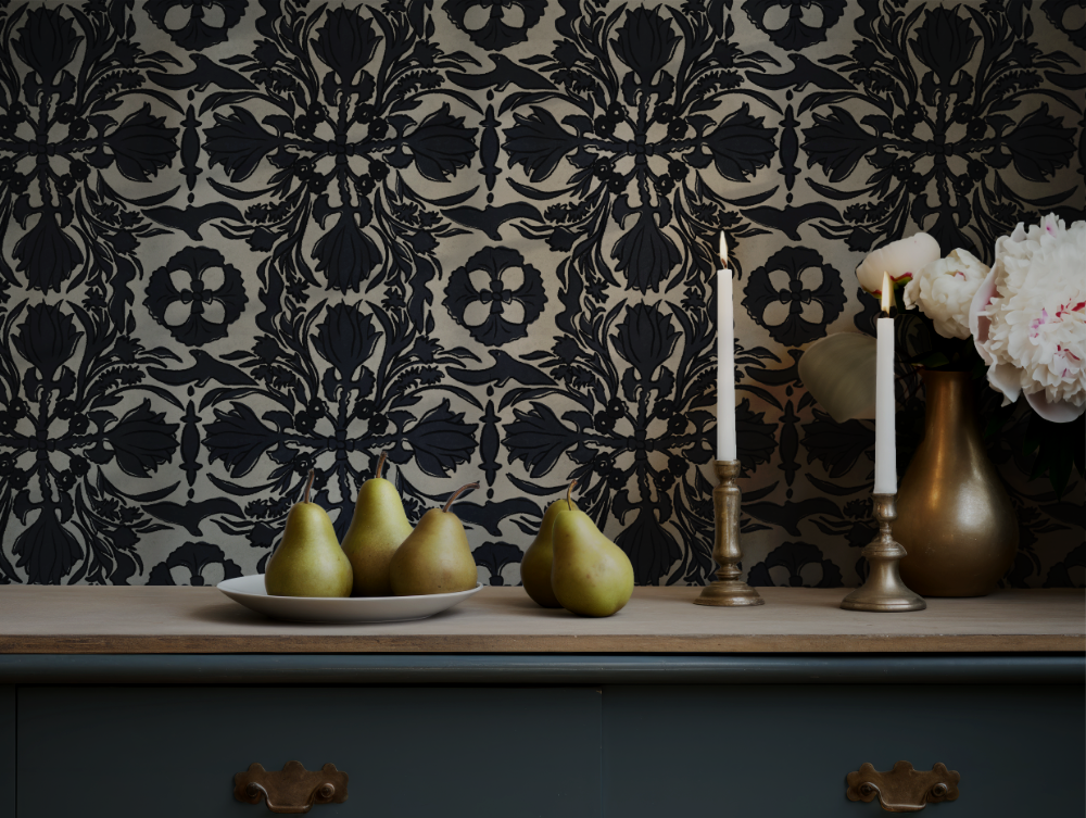 Vintage Scarf Wallpaper, Passageway