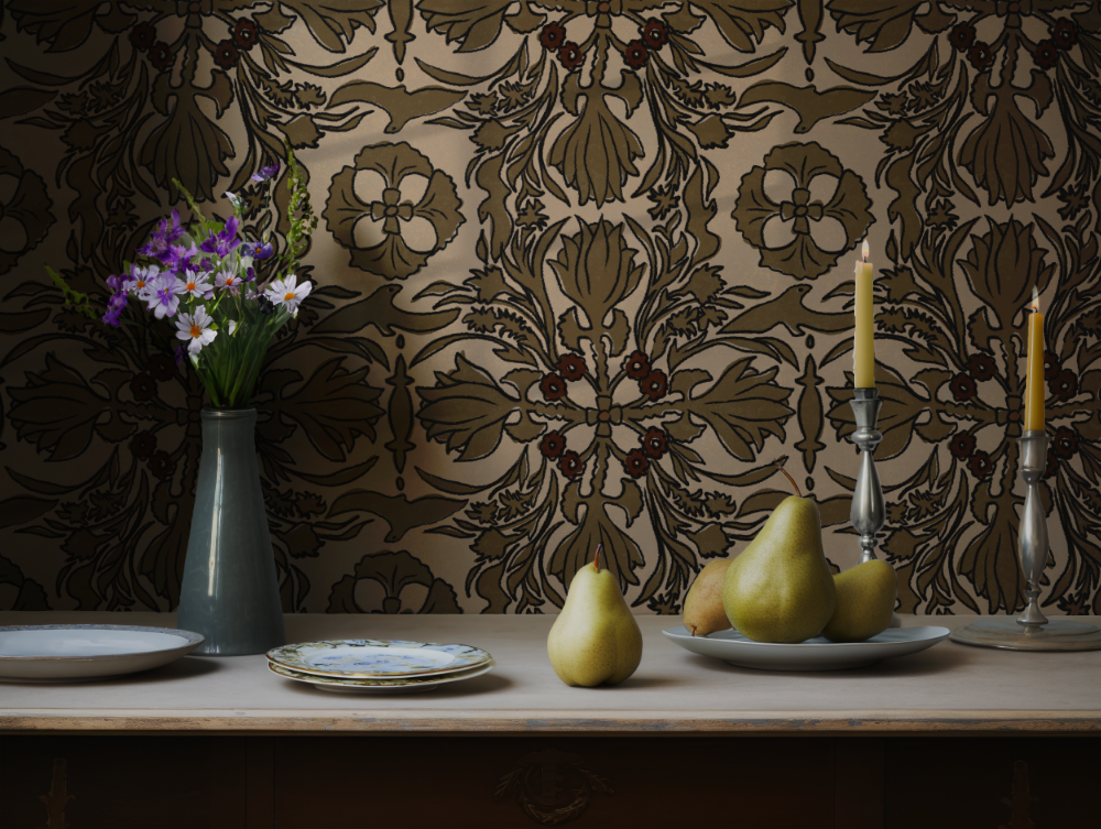 Vintage Scarf Wallpaper, Wings