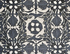 Organic damask wallpaper on agave grasscloth by Otea