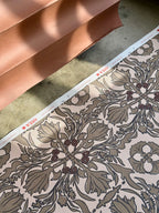 Modern baroque wallpaper with botanical and bird motifs